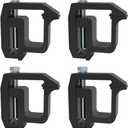 iFJF Mounting Clamps Truck Caps Camper Shell Replacement for Chevy Silverado Sierra 1500 2500 3500, Dakota Ram 1500 2500 3500, F150 F250, Titan 4 PCS (Black)