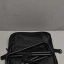 Portable folding stool with dual storage pockets and side pockets Compact adult-sized portable stool, ideal for camping, hiking, outdoor activities and events Maximum weight capacity 400 lbs (Black)