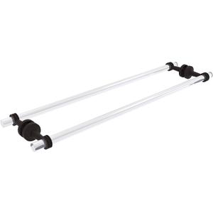 Allied Brass PB-41D-BB-30 Pacific Beach Collection 30 Inch Back Dotted Accents Shower Door Towel Bar, Oil Rubbed Bronze