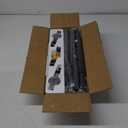 Yafex Curtain Rod 32-144 Inch, Heavy Duty 1 Inch Adjustable Curtain Rods for Windows, Black Extra Long Window Treatment Rods, Modern Design, Easy Installation