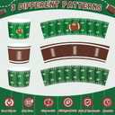 REDWORD 60PCs Football Party Supplies, 9oz Football Snack Cups Foot ball Party Favors Nacho Trays Ice Cream Bowls Disposable for Foot ball Birthday Decorations Sports Decorations