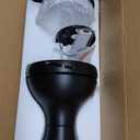 Consciot 52 Inch Ceiling Fan With Lights, Modern Black Ceiling Fan, Remote Control, Quiet Reversible DC Motor, Flush Mount, Dimmable 3CCT LED Light, Double Finish Blade, For Indoor Bedroom Living Room