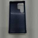 AIOVETEAB for Samsung Galaxy S24 Ultra Case,Silky Soft Touch Heavy Duty Protective Cover with Ring Holder Kickstand Magnetic Phone Case for S24 Ultra 5G 6.8'' 2024 (Navy Blue)