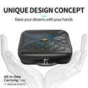sarlar Carrying Case for Nintendo Switch 2 Console, Joy-Con 2 Charging Grip, Strap, Dock, Pro Controller, AC Adapter Accessories, Large Capacity All-in-One Hard Case for Travel and Storage