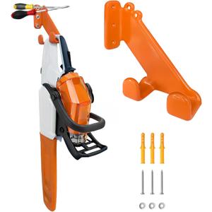 Chainsaw Hanger - 1Pack/2 Pack Chainsaw Holder, Heavy Duty Chainsaw Wall Mount, Garage Organization Garage Storage Shed Organizer Mounted Chainsaw Rack Tool Racks (1, Orange)