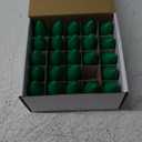 Novelty Lights 25 Pack C9 Ceramic Outdoor Christmas Replacement Bulbs, Green, E17/C9 Intermediate Base, 7 Watt