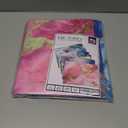 6 Pack Marble Design File Folders with Pockets - Plastic Folder with 2 Pockets & a Business Card Holder, Durable File Folders for Documents, School, Office & Home (Folder with Pockets (with Prong))