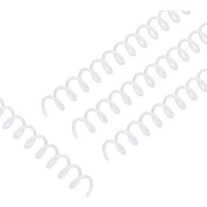 PATIKIL 20 Pack Plastic Spiral Binding Coils, 8mm(5/16") Binding Coils 40 Sheet Capacity Spiral Binder Rings 3:1 Pitch for Office Classroom, White