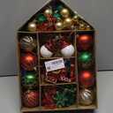 70 Pcs Christmas Ball Ornaments Assorted Shatterproof Hanging Decor for Christmas Tree Decorative Vintage Traditional Ornaments Bulk Holiday Party Decorations (Red,Green,Santa Claus)