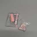Glamnetic Press On Nails - Pinky Promise | Blush Short Squoval Nails, Reusable Stick On Fake Nails with Glue | Love In Bloom Spring Nails | 15 Sizes - 30 Nail Kit with Glue