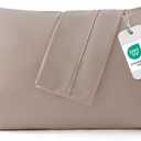 Bedsure Queen Pillow Cases Set of 2 - Khaki Brushed Microfiber Pillowcase 2 Pack, Super Soft Pillowcase, Pillow Case Covers with Envelope Closure, Wrinkle, Fade and Stain Resistant, 20x30 Inches