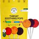 Kids Throat Soothing Lollipops by Beekeeper's Naturals - Doctor Formulated Immune Support, Vitamin D & Honey, Under 2g Sugar, Clean Ingredients,15 ct