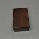 MaxGear Business Card Holder for Desk, 2.2" x 3.5" Walnut Wood Business Card Organizer, Index Cards Box Holds 300 Cards, 3 Divider Boards, Includes A-Z Tabs, Desktop Organizers for Office & Home