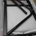 KOMOREBI Overbed Table with Wheels Laptop Desk Cart Table Over The Bed Table Adjustable Height and Length for Hospital and Home use (Black)