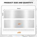Tatuo 4 Pcs Door Kick Plates for Exterior Interior Doors Protection Decor Rectangular Aluminum Door Push Plate with Satin Finish (34 x 8 Inch,Sliver Gray)