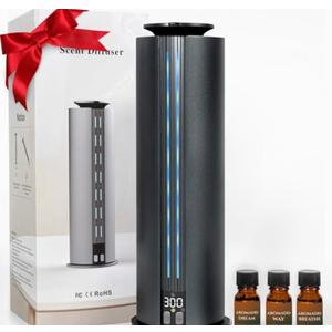 Aromadd 1800 Sq Ft Cordless Waterless Diffuser, 100ml Hotel Collection Diffuser Scent Air Machine for Home Cold Air Essential Oil Diffuser for Large Room Office Quiet (Titanium Gray)