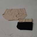 INNERSY Women's Seamless No Show Hipster Panties Invisible Light Underwear 3-Pack, Small, Black/ Nude 