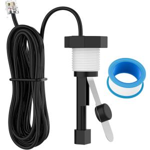 Flow Switch, GLX-FLO-RP for Hayward Goldline Aquarite Salt System Metal Pool Flow Sensor Suitable Hayward Salt Cell and Chlorine Generator with 15ft Cable