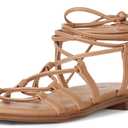 The Drop Women's Haven Lace Up Gladiator Sandal, Doe Tan, 5