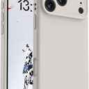 OTOFLY Magnetic for iPhone 17 Pro Max Case,Compatible with Magsafe,Classic Liquid Silicone Mobile Phone Case,Integrated Camera Control Button,Anti-Scratch Microfiber Lining, Stone