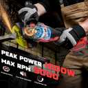 Ecarke Angle Grinder Compatible with Milwaukee 18V Battery, with Paddle Switch & Brushless Motor, 4-1/2-Inch to 5-Inch, Cordless Angle Grinder Tool for Polishing, Grinding, Cutting(Tool only)