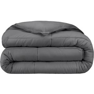 Bare Home Duvet Insert Comforter - Twin/Twin Extra Long - 8 Duvet Loops - Goose Down Alternative - Ultra-Soft - Premium 1800 Series - All Season Warmth - Bedding Comforter (Twin/Twin XL, Grey) 