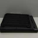 Asking 80L Collapsible 2 Section Divided Clothe Hamper, Plastic Folding Laundry Basket, Black, F