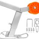 VEVOR Boat Trailer Winch Stand with Roller, Adjustable Height 14.3-21.6 Inches, Boat Winch Mount with U-Bolts for 2-3 Inches W x 3-4 Inches H Trailer Tongue, Fit for Jet Ski, Sailboat, Speedboat