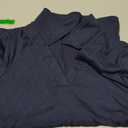 Meetrendi Womens Short Sleeve Work Shirts Summer V Neck Business Casual Polo Tops 2026 Fitted Basic Office Blouses (Blue, S)