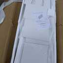 Jocoevol Fluted White 7 Drawers Dresser for Bedroom, Modern Chest of Drawers with Metal Handles, Wood Storage Dresser with Deep Drawers for Living Room, Hallway