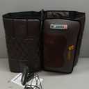 Massage-Mat, Detachable Neck Massager, Full Body Vibration Heating, Massage Pad with 10 Vibrating Motors and 9 Speed Settings for Home Office Use, Brown