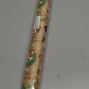 RUSPEPA Kraft Christmas Wrapping Paper Roll, Mini Roll, Xmas Dog and Merry Christmas Text Design Kraft Gift Wrap for Holiday Gifts, 17 Inches X 32.8 Feet