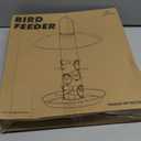 Kingsyard Metal Bird Feeders for Outdoors Hanging, Wild Bird Feeder with Large 11.5" Protective Dome and 8" Removable Tray, 3 lb Seeds Capacity (Antique Copper)