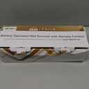 iThird Battery Operated Wall Sconces Set of 2: 10000mAh Rechargeable Wall Lights with Remote Control, 360 Rotate Wireless Wall Scone Decor for TV/Mirror Bedroom Living Room, 31.5 Inch, Black