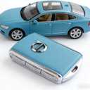 Car Key Cover for S60 V60 XC60 S90 V90 XC90 XC40 EM90 Best Gifts for Man Women Compatible with Volvo Key Case Replacement (Sky Blue)