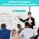 Sticky Easel Pad, 25 * 30 inch,Self-Stick Flip Chart Paper, Super Adhesive & Bleed-Resistant,Micro-Perforated Tear,Classroom Teacher Office Presentation Pads,4 Pads/Pack,120 Sheets