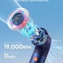 2 x Aecooly Portable Handheld Fan, Powerful Turbo Mini Fan, 19000 RPM High Speed Aero Ultra, 15H Max Cooling Time, 7 Speeds Aluminum Case, Pocket Rechargeable Personal Small Travel GIfts for Women -Blue