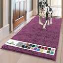 Muddy Mat® | Super Absorbent Door Mat Indoor, Microfiber Quick Dry Chenille Entryway Rug, Non-Slip Front Door Mat, Indoor Mats for Entryway, Machine Washable Pet Rug, Dark Purple 24"x60"