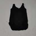 Nebility Womens' Waist Trainer Seamless Round Neck Tummy Control Shapewear Bodysuit (XL/2XL, Black)