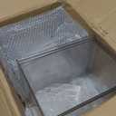 mDesign Plastic Stackable Bathroom Storage with Pull Out Bin Organizer Drawer for Cabinet, Vanity, Shelf, Cupboard, Cabinet, or Closet Organization - Lumiere Collection - 4 Pack - Clear (8 x 12 x 6 (Pack of 4))