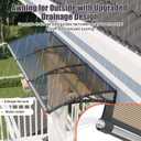 Door Awnings Exterior, 40x60 Inch UV/Rain/Snow Proof Awning for Outside