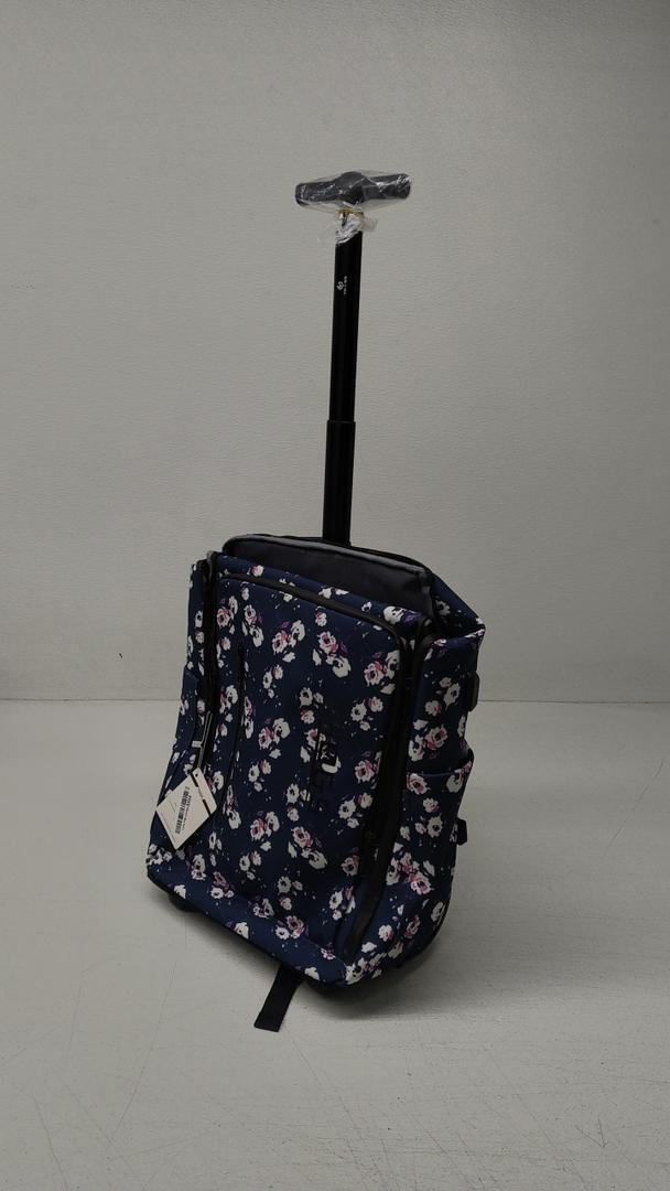 YH&GS Rolling Backpack Floral, Waterproof with Wheels for Business, College Student and Travel Commuter, Carry on Laptop Compartment, Fit 17 Inch Laptop, Wheeled Adults, 20inch