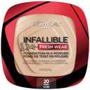 L'Oreal Paris Infallible Fresh Wear Foundation in a Powder, Up to 24H Wear, Ivory, 0.31 oz.