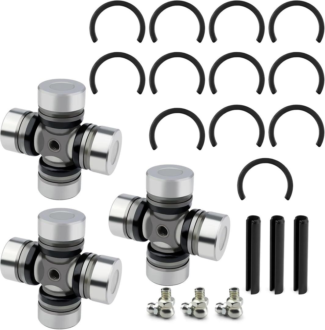 3 x Front & Rear Prop Shaft U-Joint for Polaris RZR 900 1000 2011-2023 General 1000 2016-2017 Ranger 1000 Diesel Crew 2015-2018 3235616 3235500 3260104 2202015 2203703