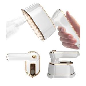 Travel Steamer Iron for Clothes Mini - Portable Ironing Machine Travel Small Size Portable Steamer Travel College Dorm Home Essentials Steamer for Clothes(White)
