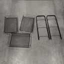 MOCHEN Metal Rolling Cart - These Utility Carts are Useful for Kitchen Pantry Food Storage, Bathroom Organization or as a Serving Trolley. Includes Lockable Wheels Stability. (3-Tier, Black)