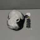 Srliya Women Short Wig Fashion Curly Wavy Half Black Half White Hair Toupee for Femal Ladies