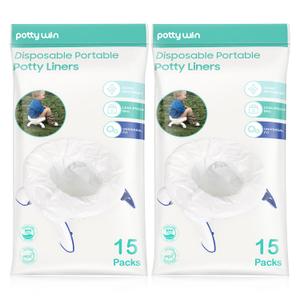 [30 Counts] Disposable Potty Liners Compatible with OXO Tot 2-in-1 Go Potty, Potty Refill Bags for Toddler Travel, Universal Potty Bags Fit Most Potty Chairs and Travel Potty