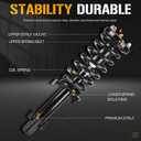 Front Complete Shock Absorber Strut Assembly with Coil Spring Fit for Honda Accord 2.4L 2008 2009 2010 2011 2012, for Accord 3.5L Coupe 2008-2012, Replace 172562L 172562R, 2PCS