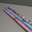 Hallmark Disney Princess and Frozen Wrapping Paper with Cutlines on Reverse (3 Rolls: 60 Square Feet Total) for Birthdays, Christmas, Valentine's Day